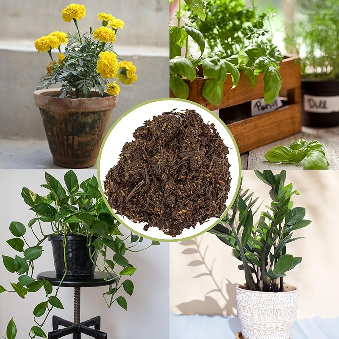 All-Purpose Compost Blend (4 Quarts), Deluxe Mix for Indoor/Outdoor Plants w/Mushroom Compost and Worm Castings