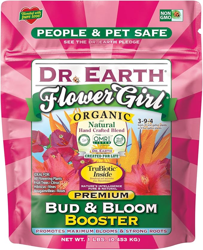 Dr. Earth 70792 1 lb 3-9-4 MINIS Flower Girl Fertilizer