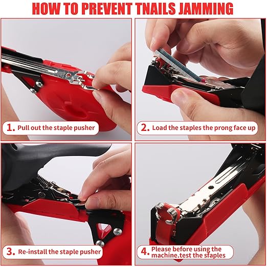 Plant Tying Machine,Handy Plant Binding Tape Tool, Quick Tying Grape Vines, Binding Tomato Vines, Lightweight Plant Tying Tools，More Durable Come with 10000pcs Staples 10 Rolls Tape