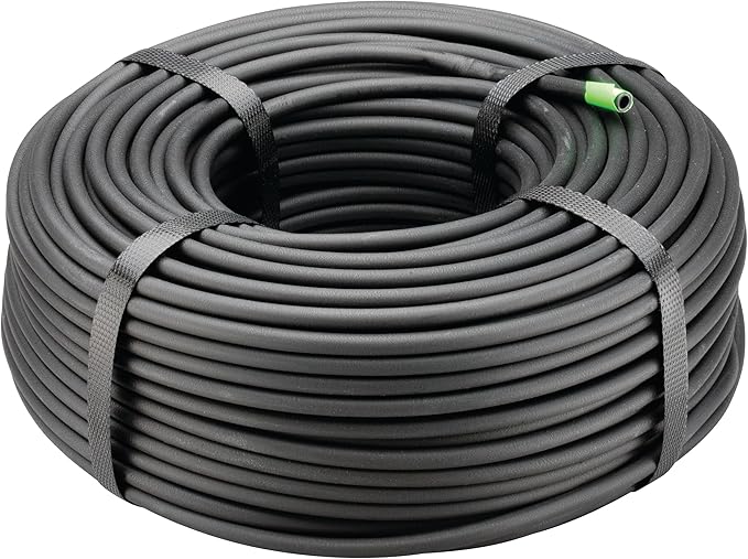 Rain Bird T22-250S Drip Irrigation 1/4" Blank Distribution Tubing, 250' Roll, Black