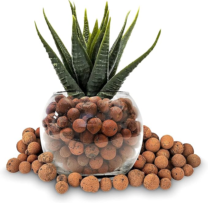 Professional Clay Pebbles | Expanded for Seedlings, Root Cuttings, Hydroponics, Plants | Lightweight Soil Additive | Large 2.2 Quarts | Made in USA