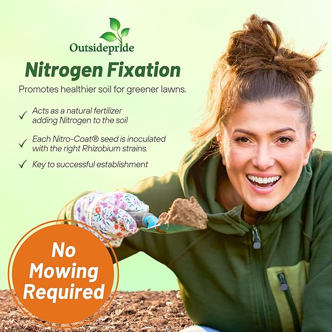 Outsidepride Perennial White MiniClover Seed - 2 lb. Dwarf, Small-Leaved, Drought & Wear-Tolerant Micro Clover Seeds for Lawn, Ideal Low-Maintenance & Easy to Grow Ground Cover Seeds for Home Yard