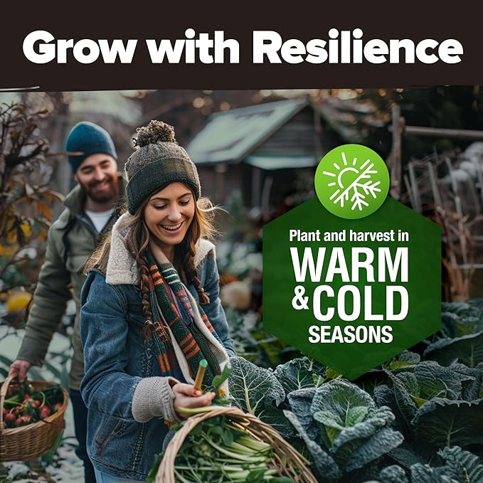 2,000+ Vegetable Seeds for Planting - 10 Heirloom Seeds for Planting Vegetables Indoors or Outdoors: Non-GMO Kale, Lettuce, Tomato, Broccoli, Beans, Peas, Bell Peppers - Home Garden Survival Seeds