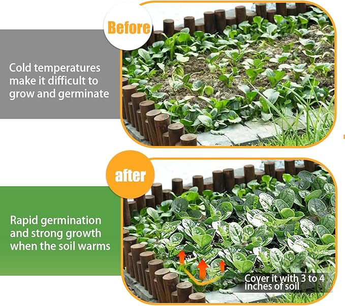 Soil Heating Warming Cable 25ft for Plants Built-in Thermostat for Seed Grow Indoor/Outdoor Cold Frames Garden Containers