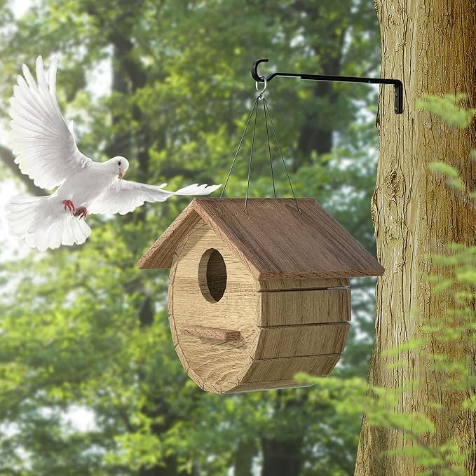 15 Inch 2 Black Pack Heavy Duty Outdoor Plant Hangers for Hanging Baskets, Iron Hanging Plant Brackets for Hanging Plants Outside, Metal Plant Hooks Plant Wall Hooks for Hanging Lantern, Bird Feeder