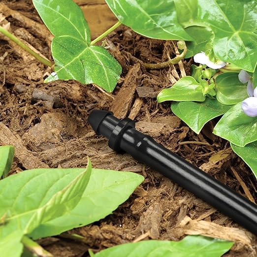 60 Pieces 1/4" Drip Irrigation End Plug Fittings：1/4'' Drip Single Barbed End Cap Connectors for 1/4 Inch Irrigation Tubing 1/2" Tubing Goof Hole Plugs for Garden Drip Line Systems