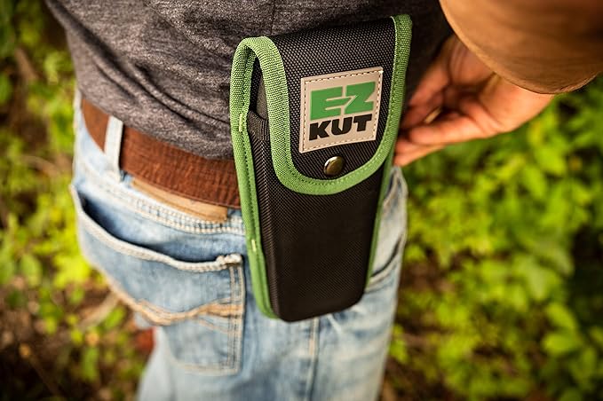 EZ Kut Heavy Duty Pruning Shears Green - with Ratcheting Action Great Garden Hand Tool Clippers Gardening pruners arthritis tools Ratcheting Anvil Hand Pruner Pruning Shears Heavy Duty Since 1988