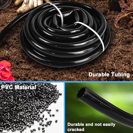 1/2 inch Drip Irrigation Tubing, 40FT Main Drip Line Hose Tube, Blank Distribution Tubing for Garden Watering Landscape Irrigation System