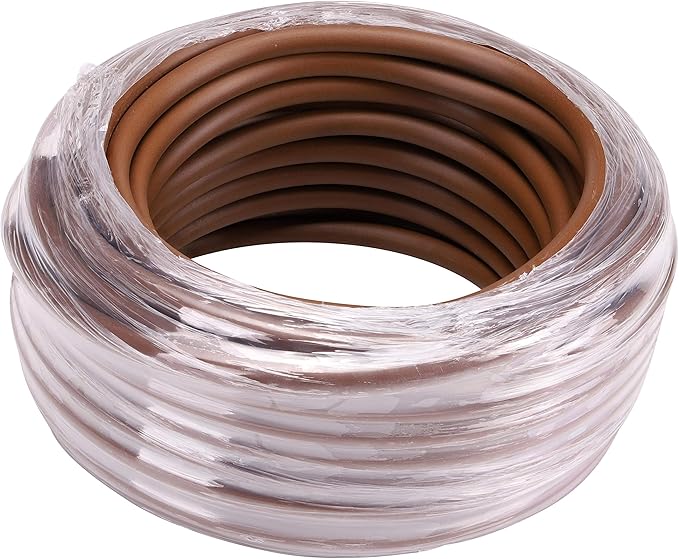 Raindrip R257BRVT 1/4-Inch Drip Irrigation Supply Tubing, 50-Foot, for Irrigation Drippers, Drip Emitters, Drip Irrigation Parts, and Drip Systems, made with Vinyl, Brown