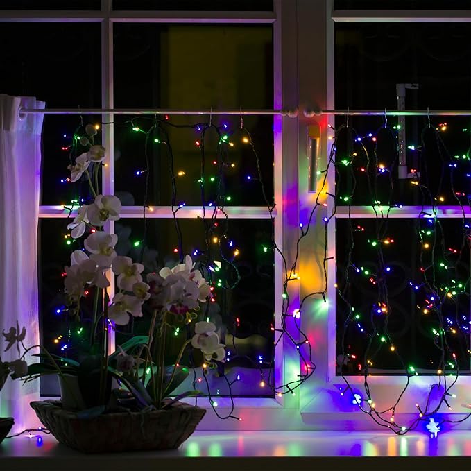 Christmas Lights,200 LED 72FT Outdoor/Indoor Christmas Lights Plug in with 8 Modes & Timer & Memory Function, Waterproof Christmas Lights Outdoor for Holiday Party Christmas Tree Deco