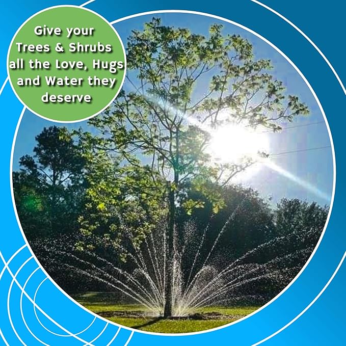 Tree Sprinkler with 360° Outward Direction | Water Sprinkler for Trees That Reaches The Nutrition Zone for Tree Root Watering (7")