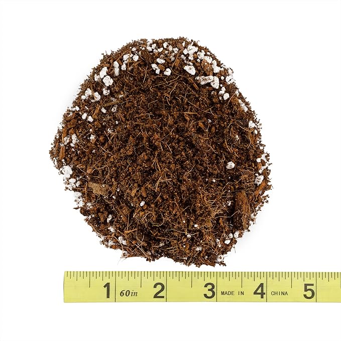 Coco Peat Perlite Potting Mix (2 Quarts), Loose Coconut Coir and Perlite