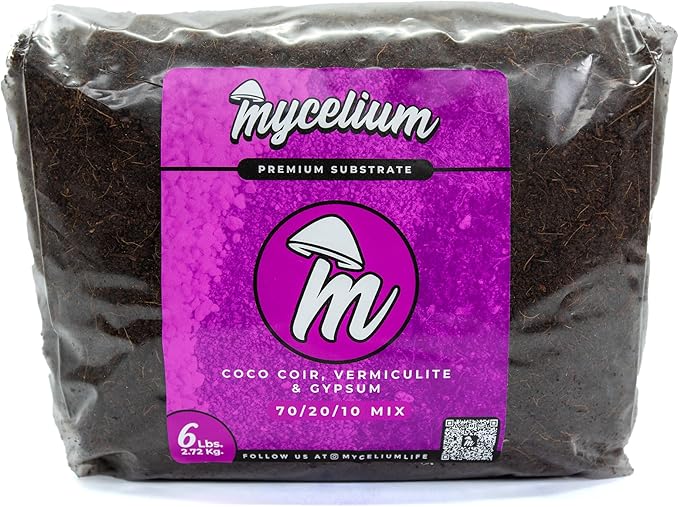 Mycelium's Dung-Loving Mushroom Monotub Bundle – 6 LB Substrate & 3 LB Milo Grain | Expertly Prepared for Peak Mycelium Growth | Nutrient-Dense for Home Growers | Sterilized Bags for Beginners & Pros