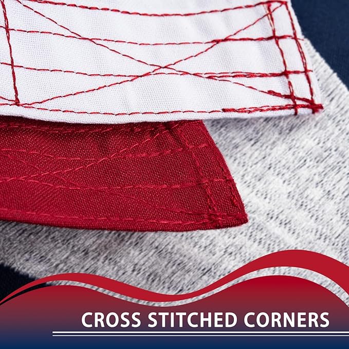 Texas Flag 8x12 ft Deluxe Super Tough Series, Heavy Duty Spun Polyester, All Weather TX Flag High Wind with Embroidered Stars, 4 Brass Grommets, Sewn Stripes, Durable Texas Flags Outdoor Outside