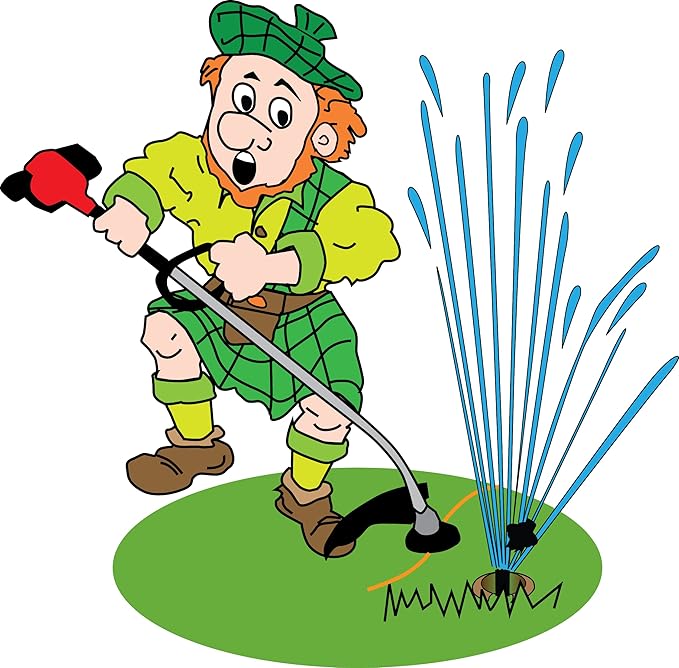 GRASSHOLE - Sprinkler Head Protection (10 Pieces) Lawn Sprinkler Guard, Plastic Donuts for Sprinkler Heads