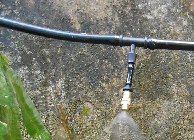 Mini Skater 12 set New copper adjustable spray nozzle spray atomization copper capillary effect take 47 factory Adjustable Irrigation Drippers Sprinklers Emitter Drip System on 1/4" Barb