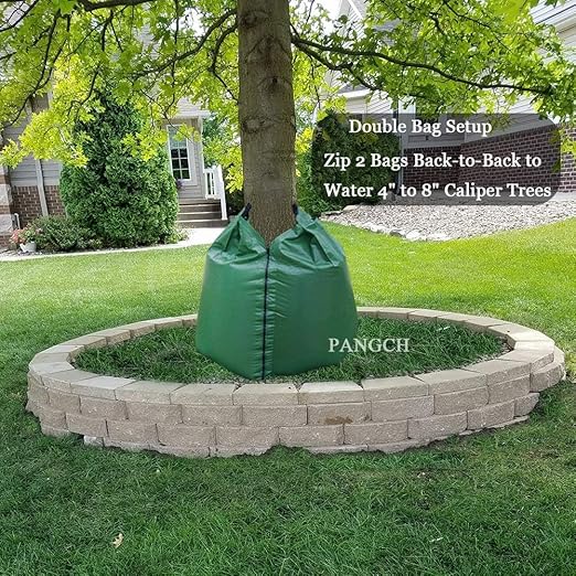 Tree Watering Bag, 20 Gallon Slow Release Tree Watering Bags-Drip Irrigation Bag for Newly Planted or Established Trees (4 Pack)