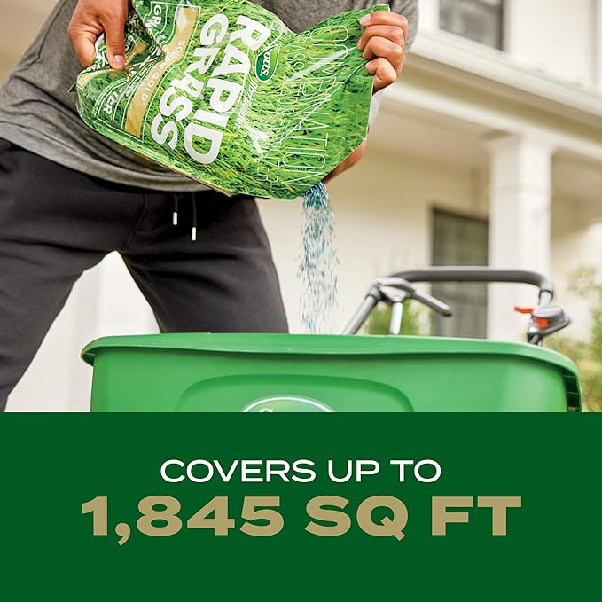 Scotts Turf Builder Rapid Grass Southern Gold Blend for Tall Fescue Lawns, Combination Seed and Fertilizer, 5.6 lbs.