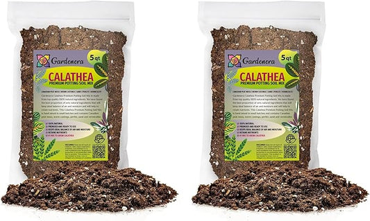 Calathea Plant Potting Soil - Experience Captivating Foliage and Vibrant Growth with Professional Grade Mix - 10 Quart