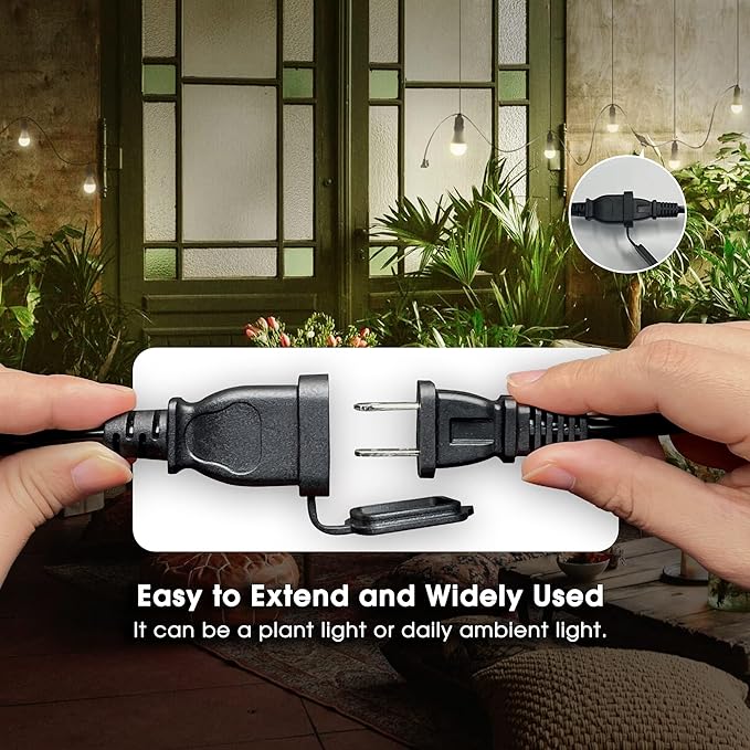 Briignite Hanging Grow Light, 3 Grow Light Bulbs with 8.86ft Power Cord, Replaceable Bulbs E26 Base, Linkable Hanging Plant Light, LED Full Spectrum Grow Lights for Indoor Plants 300W Equivalent