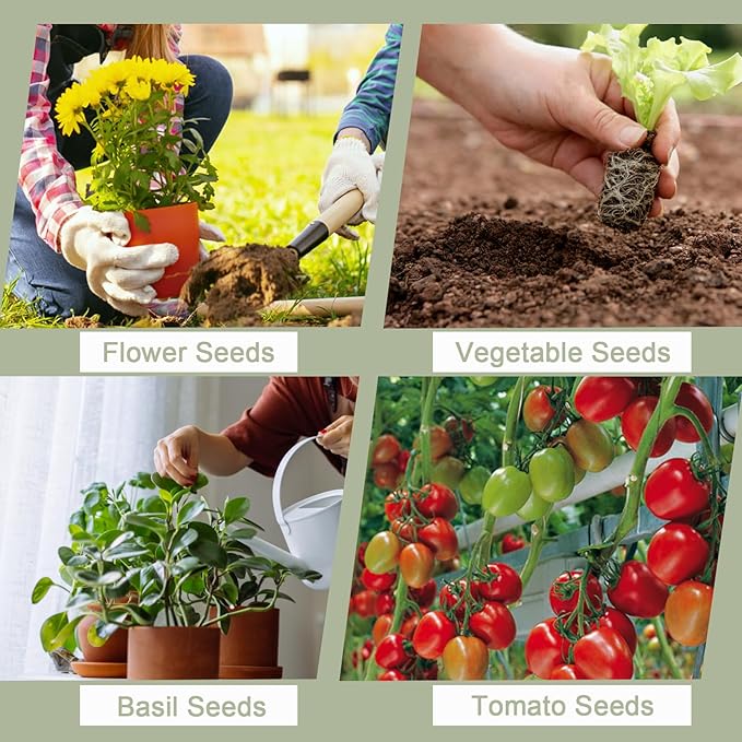 Metal Garden Tool Caddy, 3 Compartments Garden Tool Organizer with Handle, Garden Tool Box for Indoor and Outdoor, Gardening Tool Kit Holder Empty, Gardening Supplies, Gardener Gift (White)