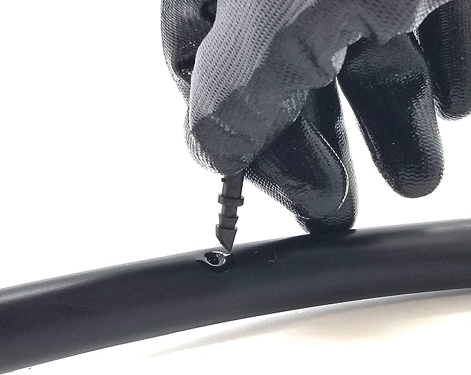 (100 PACK) - Barbed 1/4"-Inch Drip 4-Way Cross Fitting (fits 0.140/0.170 ID) 90-degree 2-Way Connector, Premium Quality Drip Irrigation Tubing Connector Fitting (Cross)