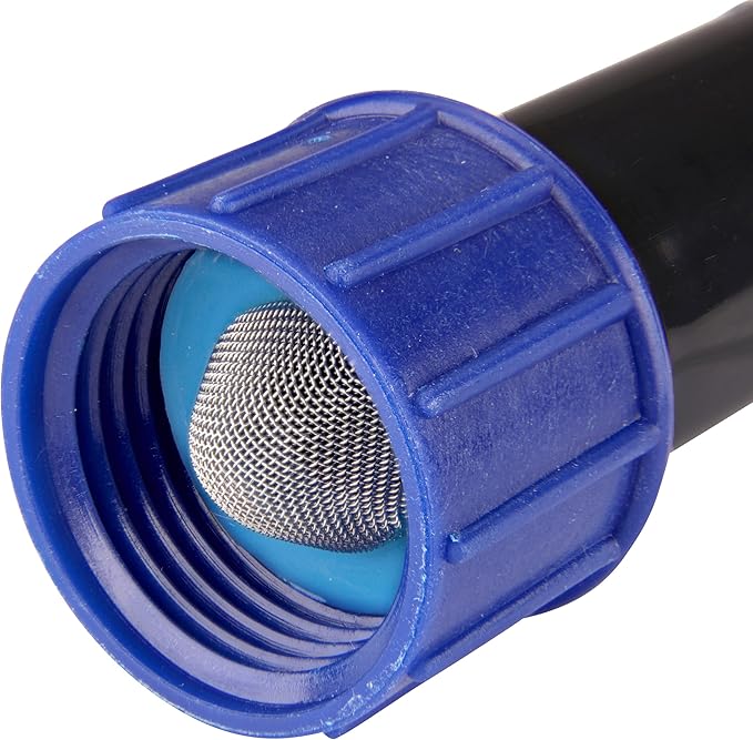 Raindrip 327G00UB Compression Swivel Adaptor with Washer, Connects 5/8 Inch Tubing or Dripline to 3/4 Inch MHT Hose Bibb or Garden Hose, Black