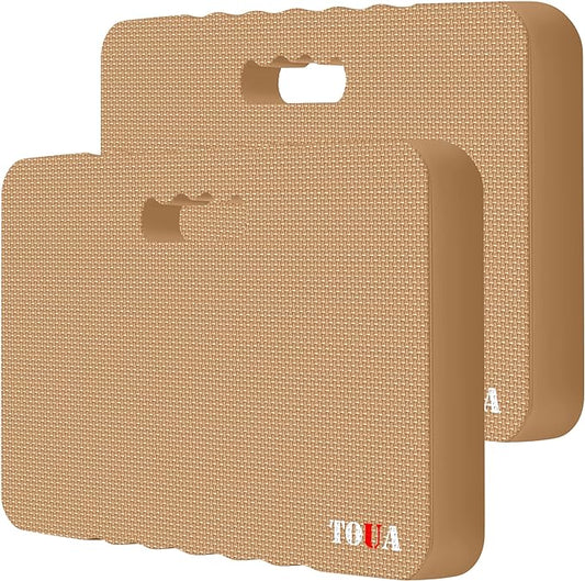 Kneeling Pad Thick Extra Large High Density Foam Comfort Kneeling Pad for Work Gardening Yoga Exercise Garden Knee Pad 2 Pack Beige