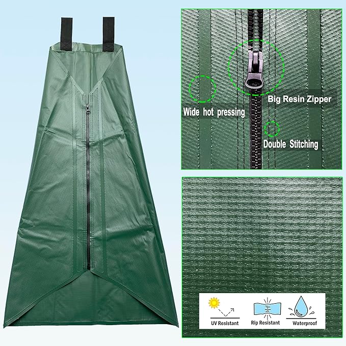 USHIGHTLIGHT All New 20 Gallon Tree Watering Bag, Slow Release Watering Bag for Trees, Portable Tree Drip Irrigation Bag, Water Saving Irrigation Water System(1/2/3) (3, 20 Gallon)