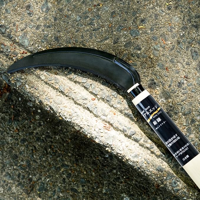 Japanese Weeding Steel Grass Sickle Gardening Tools [Made in Japan] Clearing Hand Held Garden Tool Farming Portable Weeder
