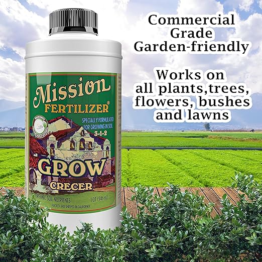 Grow 3-1-2 Organic Liquid Fertilizer, Vegitative, Fish Based, Safe, Organic, All Purpose, Nutrient, Plant Safe (2.5 Gallon)