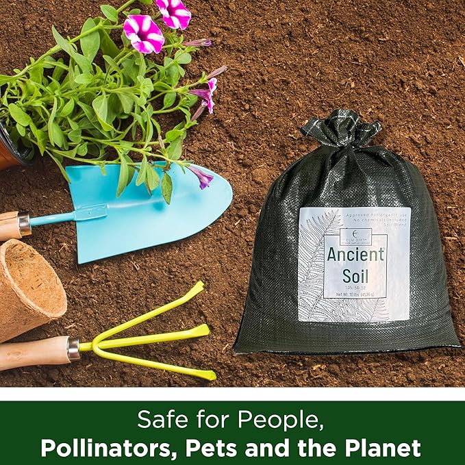 Elm Dirt Premium Ancient Soil for All Plants - Organic Plant Soil for Outdoor Plants & Indoor Plant Soil | Garden Soil for Plant Nutrients Growth & Protect your Plants Bugs - Roots Organic Soil, 25lbs