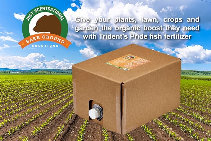 TP-5G Trident's Pride Organic Liquid Fish Hydroponic Soil Fertilizer, 640 oz (5 Gallons)