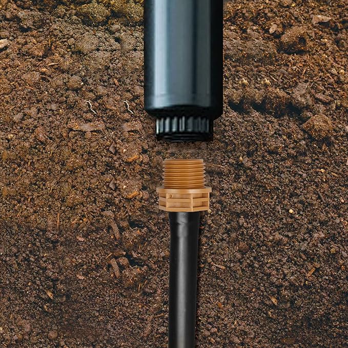 1/2 Inch Threaded Drip Irrigation Male Adapter：Drip Irrigation Universal PVC Adapter 1/2" Male Pipe Thread (MNPT) x 1/2" Barb Coupling Swing Pipe Irrigation Fittings (10 Pack)