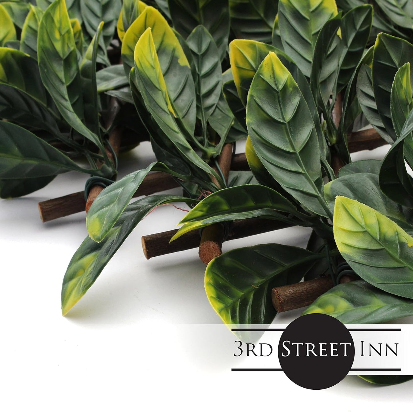 Laurel Leaf Trellis - Expandable Faux Privacy Fence - Lattice Panels for Outside - Bamboo Wood Trellis - Ivy Privacy Fence - Bamboo Trellis/Wall Trellis for Artificial Green Wall (1, Laurel)