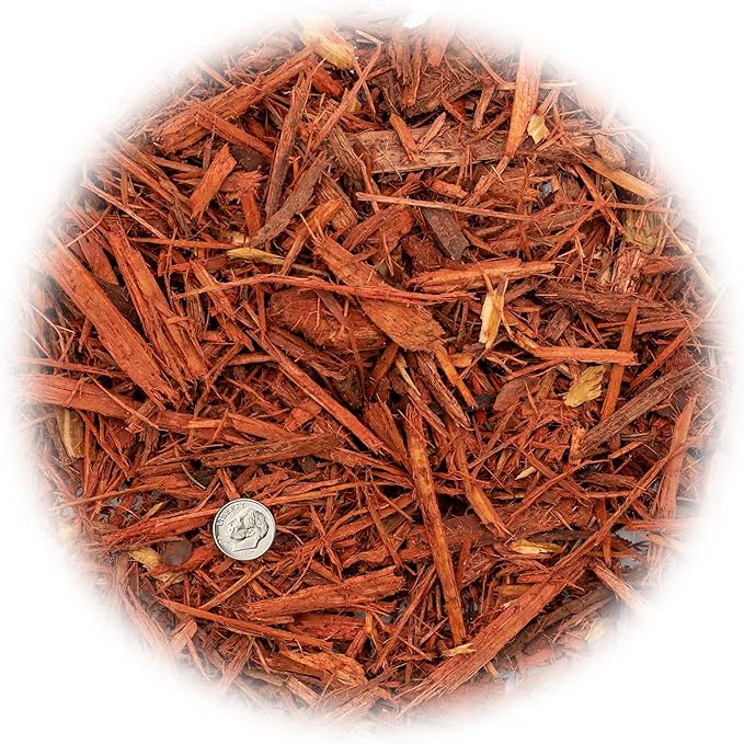 Premium Red Mulch Cover - Enhance Your Landscape with Vibrant Color and Nutrient-Rich Benefits - 1 Quart