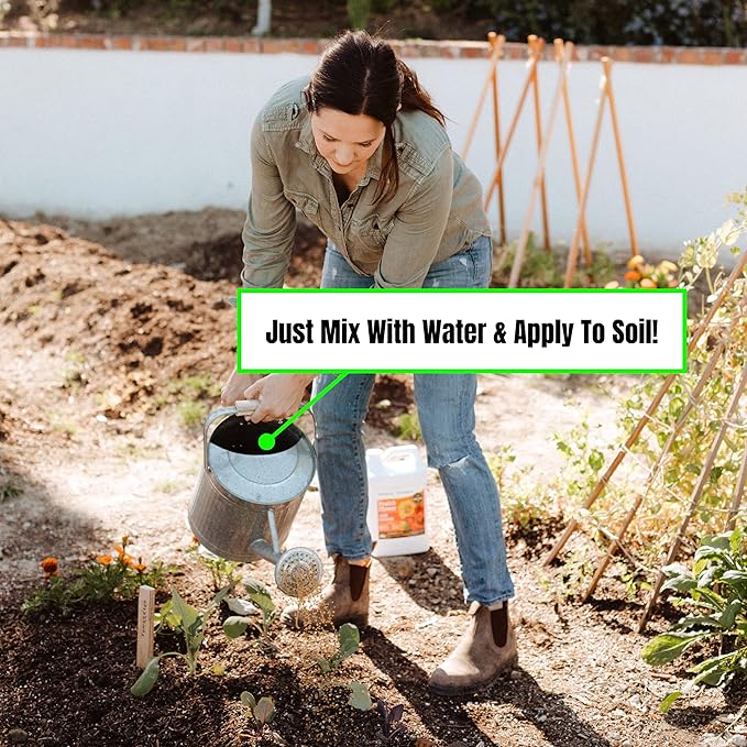 AgroThrive Fruit and Flower Organic Liquid Fertilizer - 3-3-5 NPK (ATFF1320) (2.5 Gal) for Fruits, Flowers, Vegetables, Greenhouses and Herbs