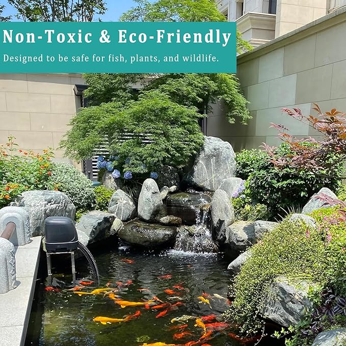 Pond Tubing ID 3/4” × 10ft Black Corrugated Flexible Reinforced Waterfall Pond Tube Sump Pump Hose, Non-toxic & Kinkproof (10 ft, 3/4" ID)