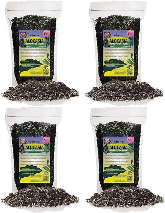Alocasia Potting Mix - Unlock Robust Growth and Striking Leaves with Our High-Performance Formula - 20 Quart