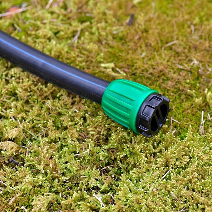 Drip Irrigation Fittings End Plugs Connectors For 1/2 inch Tubing, PE Drip Tubing End Cap, Irrigation Fitting-12Pcs/pack