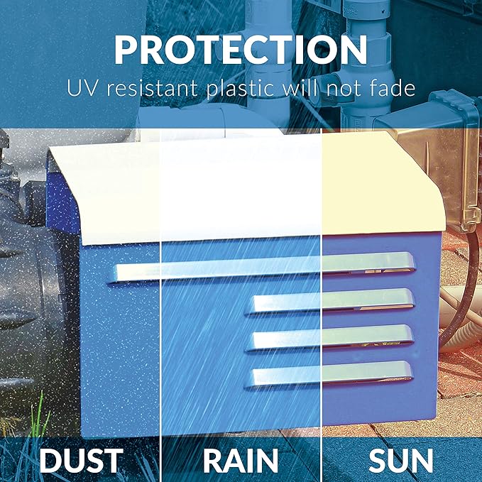 Red Lion RL-SPRK-200-BR, 230 Volt, 2HP, 77 GPH Sprinkler/Irrigation Pump with Brass Impeller, Red, 97102002 and Blue Devil Adjustable Motor Cover, water resistant