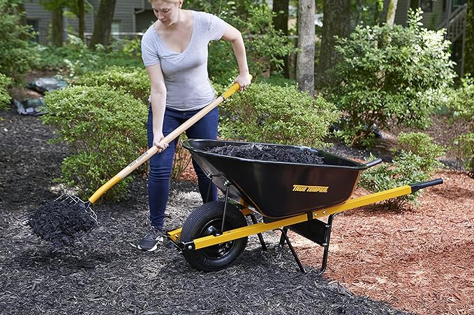 True Temper 2812400 10-Tine Bedding Fork with Hardwood Handle