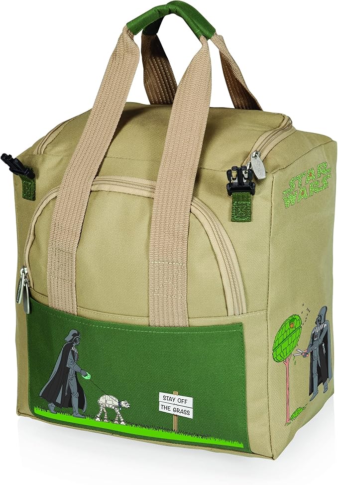Picnic TIME Star Wars Darth Vader Gardener 5 Piece Gardening Tools Set with Garden Stool, Gardening Gifts, Garden Tool Set, (Olive Green with Beige Accents)