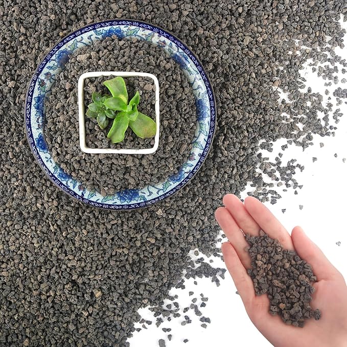 45Lb Horticultural Lava Rock-Lava Rocks for Plants,Succulent Soil Amendment,Decorative Cactus Soil Potting Mix,Volcanic Rock for Aquarium Fairy Gardening Top Dressing Plant Drainage