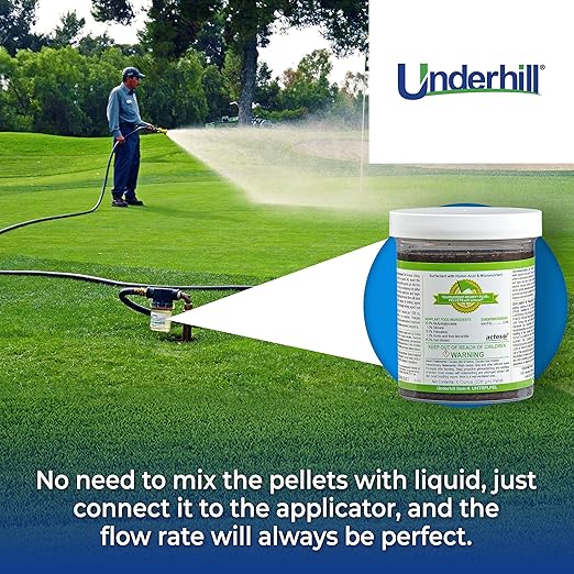 Underhill UHTRPLPEL Tournament-Ready Plus Wetting Agent Pellets Soil Surfactant for Turf Grass, Golf Greens, with Actosol Micro-Nutrients, 16 Tablets