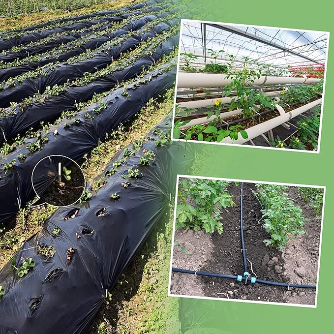 100 Pcs Garden Staples 6 Inch U-Shaped Landscape Staples,11 Gauge Heavy Galvanized Garden Staples are Suitable for Outdoor Fabric Irrigation Hoses, Artificial Turf Nails, Fixed Fences and Tents.