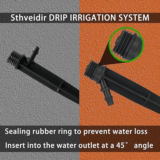 Drip Irrigation System Kit, 240 Ft Automatic Garden Watering Plant System Kit, Greenhouse Irrigation Kit, Patio Sprinkler System for Outdoor Raised Bed Plants with 1/2in,1/4in Hose