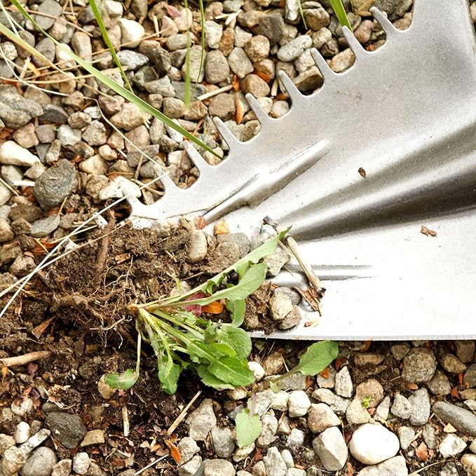 Weedhunter Spade Shovel Rotating Handle for Weeds Roots Digging Raking Gardening Tool