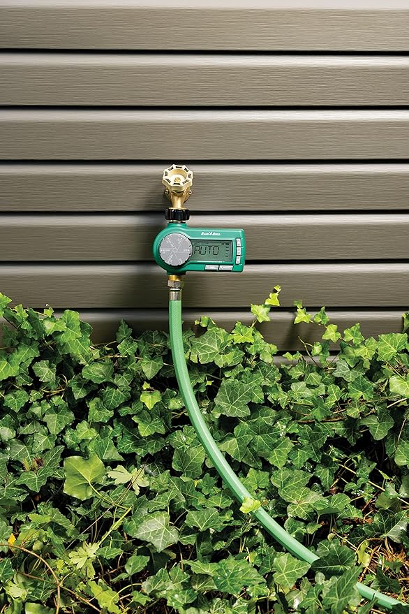 Rain Bird 1ZEHTMRP Premium Professional Grade Electronic Digital Hose End Timer/Controller, One Zone/Station, Battery Operated, Brass Inlet/Outlet