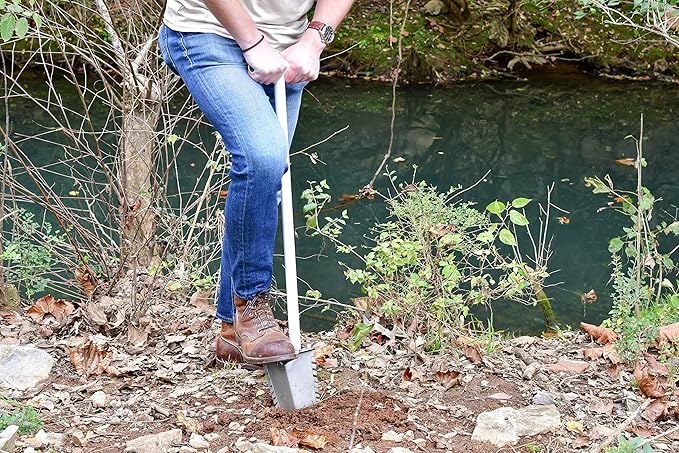 StuLine Signature Series 36" White T-Handle Premium Shovel by Kellyco (Shovel)